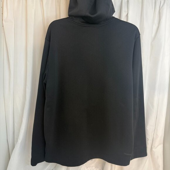 Adidas Black Pullover Hoodie Sweatshirt Mens Large Kangaroo Pocket - Picture 7 of 10